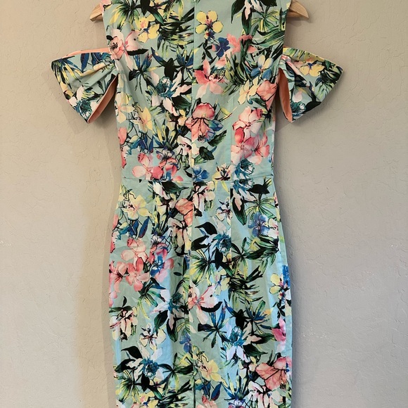 Floral Off-Shoulder Dress Le Palais Vintage M New - Picture 5 of 5